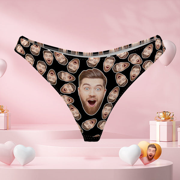 Gift for Her Face Photo Custom Thong Panties For Girlfriend Birthday Funny  Gift - MakePhotoPuzzleUK