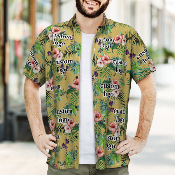 Personalised Face Hawaiian Shirts Flower Shirts UK Golf Outfits.